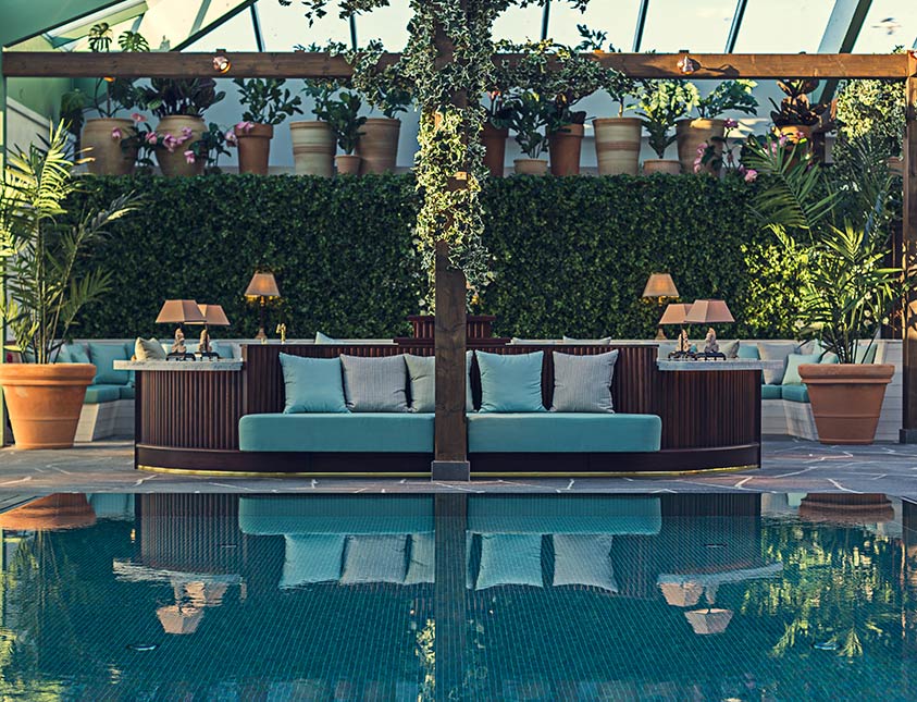 Vårt vackra orangeri i The Retreat Club spa på Falkenberg Strandbad