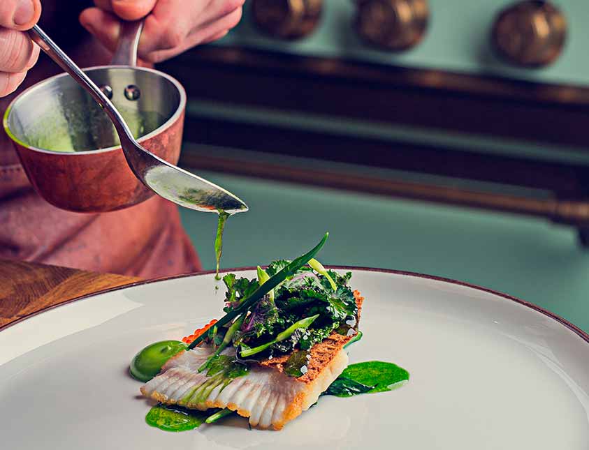 Underbart vällagad mat på restaurang Köket på Falkenberg Strandbad