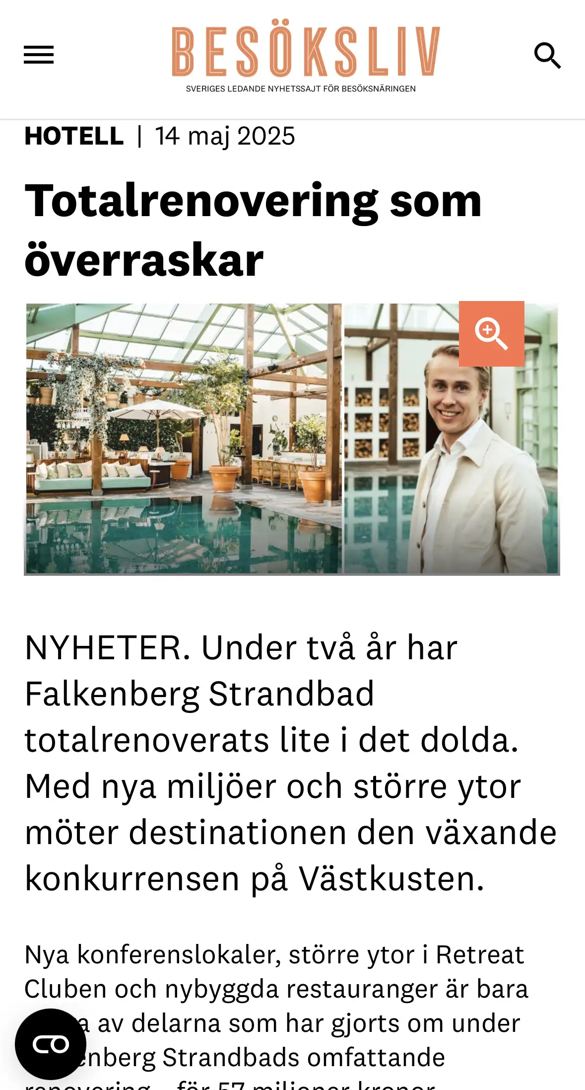 Strandbaden Besöksliv Press