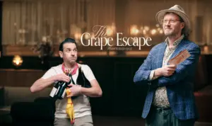 The Grape Escape Deltagare tävlar i vinquiz under konferensaktiviteten The Grape Escape.